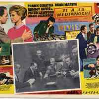 Lobby card (Sinatra film): 11 A La Medianoche (Oceans 11); Warner Bros., 1960; Mexico release 1961.