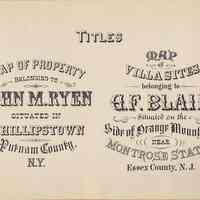          Plate 25, Titles
   