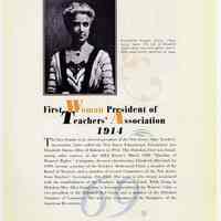          pg 81: 69. First Woman President of Teachers' Association 1914
   