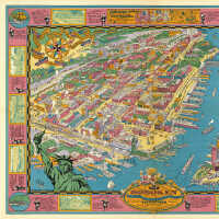          Map: Bird's-eye View of Hoboken.... New York's Last Seacoast of Bohemia. Morley & Throckmorton. (NY): Hoboken Map Co., 1929. picture number 8
   