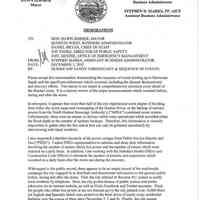 Memo, City of Hoboken: HURRICANE SANDY CHRONOLOGY & SEQUENCE OF EVENTS; Dec. 3, 2012.