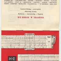 Manual: K&E. How to Take Care of Your Slide Rule. Issued by K&E Co., Hoboken, NJ., ca. 1962-1968.