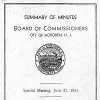          Summary of Minutes. Board of Commissioners, Hoboken. Special Meeting [granting liquor licenses], June 27, 1951. picture number 19
   
