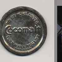 Cocomalt stamped can lid. Made by R. B. Davis Company, Hoboken, no date, circa 1930s.