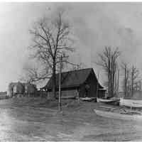 B+W copy photo of the New York Yacht Club building, Hoboken, no date, ca. 1880.