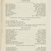 Program for Federal Theatre Project production of "Broken Dishes" by Martin Flavin, no place, no date, ca. 1935.