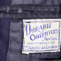          maker's label at inside pocket
   