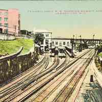 Postcard: Hudson Tubes, Jersey City, NJ