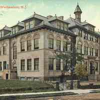 Postcard: High School, Weehawken, NJ