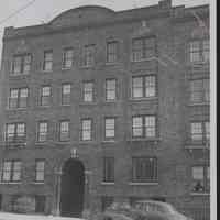 B&W photo of apartment building at 1204 Central Avenue, Union City.