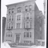 B&W photo of apartment building at 282 6th Avenue West, Newark.