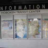          040 information sign, Hoboken Transit Center, under scaffold east of 039
   