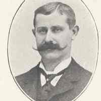 Printed B+W photograph of Judge Henry Koch, 205 Washington St., Hoboken, no date, ca. 1906-1908.