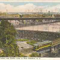 Postcard: Trolley, Hoboken, NJ