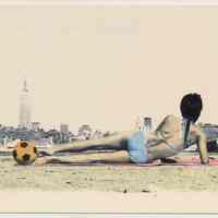 Postcard: Hoboken Beach. Published by Susan Tiscornia, copyright 1984.