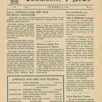 Newsletter: Community Y News, Hoboken N.J. Vol. 1, Nos. 1-6 [2nd Series], Dec. 1946 - May 1947. Hoboken YMCA.