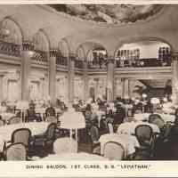 Postcard: Ship "SS leviathan", Hoboken, NJ