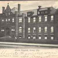 Postcard: Christ Hospital, Jersey City, NJ