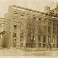          Sepia-tone photo of the German Seamen's Institute (Home) at 60-64 Hudson St., Hoboken, no date, ca. 1912. picture number 1
   