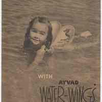 Brochure: Swimming Pretty with Ayvad Water-Wings. Issued by Ayvad Water-Wings, Inc., Hoboken, n.d., ca. late 1930s or early 1940s.