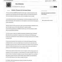          Memo, City of Hoboken: HURRICANE SANDY CHRONOLOGY & SEQUENCE OF EVENTS; Dec. 3, 2012. picture number 5
   