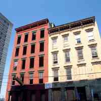 Color slide of building under renovation on or near Newark and Garden Sts., Hoboken, ca. July 1984.