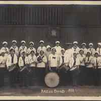 Digital image of photo of the Kazoo Band (a Hoboken Playgrounds Field Band), Hoboken, (probably May) 1928.