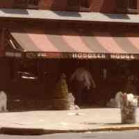          detail front entrance to Hoboken House
   