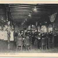 Postcard: 3215 - Cafeteria Y.M.C.A. Hudson Hut, Hoboken, N.J. No date, circa 1919-1922.