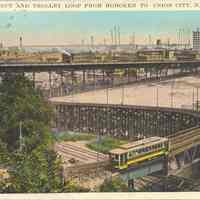 Postcard: Trolley, Hoboken, NJ