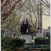 Color photo of Soldiers & Sailors Monument in Elysian Park, Hoboken, June 1982.