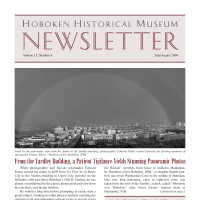 Hoboken Historical Museum Newsletter [Second Series], Volume 15, Number 4, July-Aug. 2009.