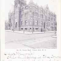 Postcard: Town Hall, Union Hill, NJ