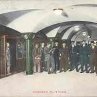 Postcard: Railroad, Hoboken, NJ