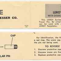          pamphlet for Double Ended Tracer Pin
   