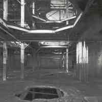 Digital image of B+W photo of former Maxwell House Coffee plant interior, Soluble Building, 2nd floor, Hoboken, 2003.