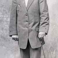 Young man (Samperi family member?) in suit, no place, no date, circa 1900-1920.