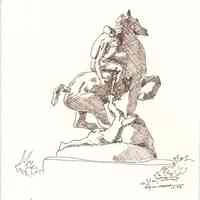          Plate 14:The Torch Bearers (sculpture on Stevens campus)
   