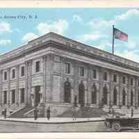 Postcard: Post Office, Jersey City, NJ