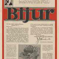 Ad, magazine: Bijur Motor Lighting Co., Hoboken, N.J.; Motor Age, Sept. 16, 1915.