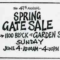          Gate Sale 033. 06-04-1995 1100 Block Of Garden St.
   