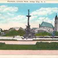 Postcard: Lincoln Park, Jersey City, NJ