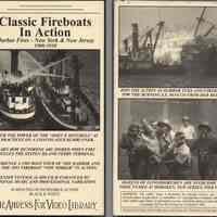 Video: Classic Fireboats in Action. Harbor Fires - New York & New Jersey 1900-1950. The Ahrens-Fox Video Library, 1996. VHS tape.