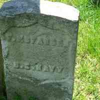          military gravestone: F. McFadden, U.S. Navy
   