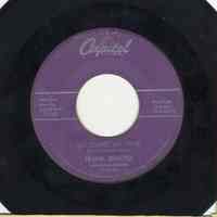 Record : "So Long, My Love." Vocal by Frank Sinatra. Conducted by Nelson Riddle. Capitol Records. 45 rpm. No.45-E16731 [F3703]. Recorded March 14,1957