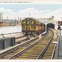 Postcard: Hudson Tubes, Jersey City, NJ