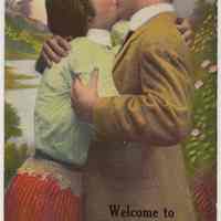 Postcard: [Humor] Welcome to Hoboken, N.J. Postmarked April 24, 1913.