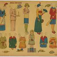          Doll Cut-Outs, Set No. 1, Decalco Litho. Co.
   