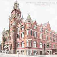 Postcard: Town Hall, Union Hill, NJ