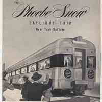 Timetable: The Phoebe Snow. Daylight Trip, New York - Buffalo. Lackawanna R.R. (N.Y.), ca. Oct. 1957.